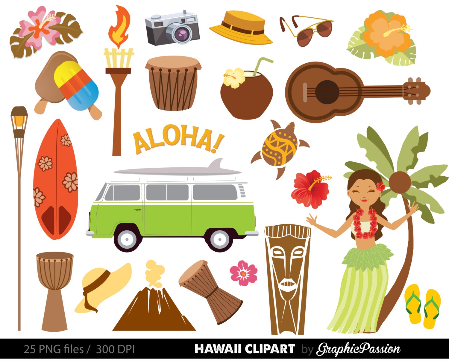 Free Hawaii Cliparts, Download Free Clip Art, Free Clip Art On - Free Printable Luau Clipart