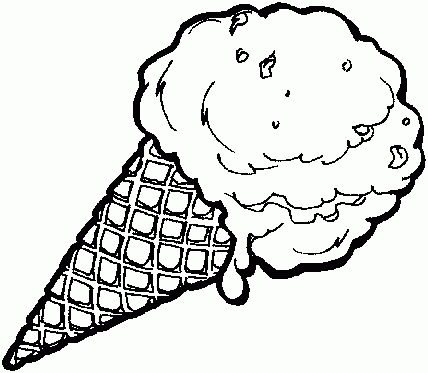 Free Ice Cream Cone Coloring Page, Download Free Clip Art, Free Clip - Ice Cream Color Pages Printable Free