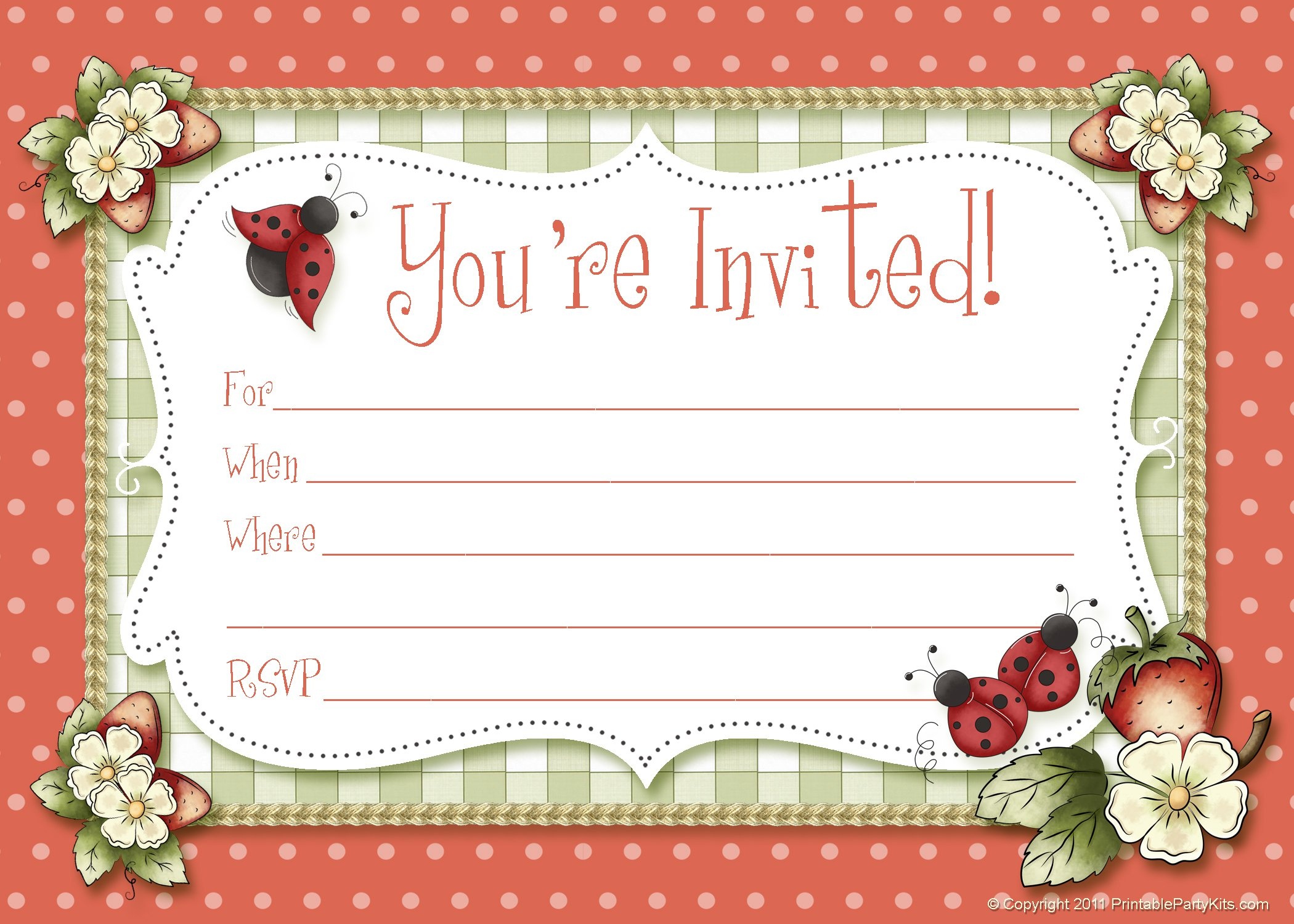 Free Invitation Card Maker Printable - Party Invitation Collection - Make Printable Party Invitations Online Free