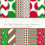 Free Just Peachy Designs: Free Christmas Digital Paper | Printable   Free Printable Scrapbook Paper Christmas