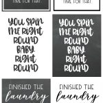 Free Laundry Room Printables!   A Girl And A Glue Gun   Free Laundry Room Printables