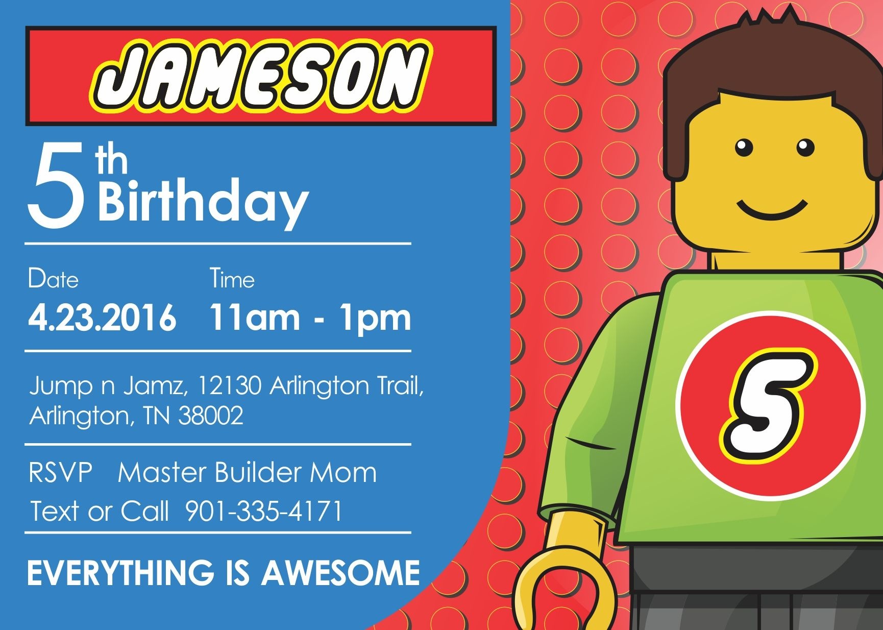 Free Lego Birthday Invitations For Donny | Invitation Ideas Template - Lego Party Invitations Printable Free