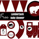 Free Lumberjack Baby Shower Party Printable   Baby Shower Ideas   Lumberjack Printables Free