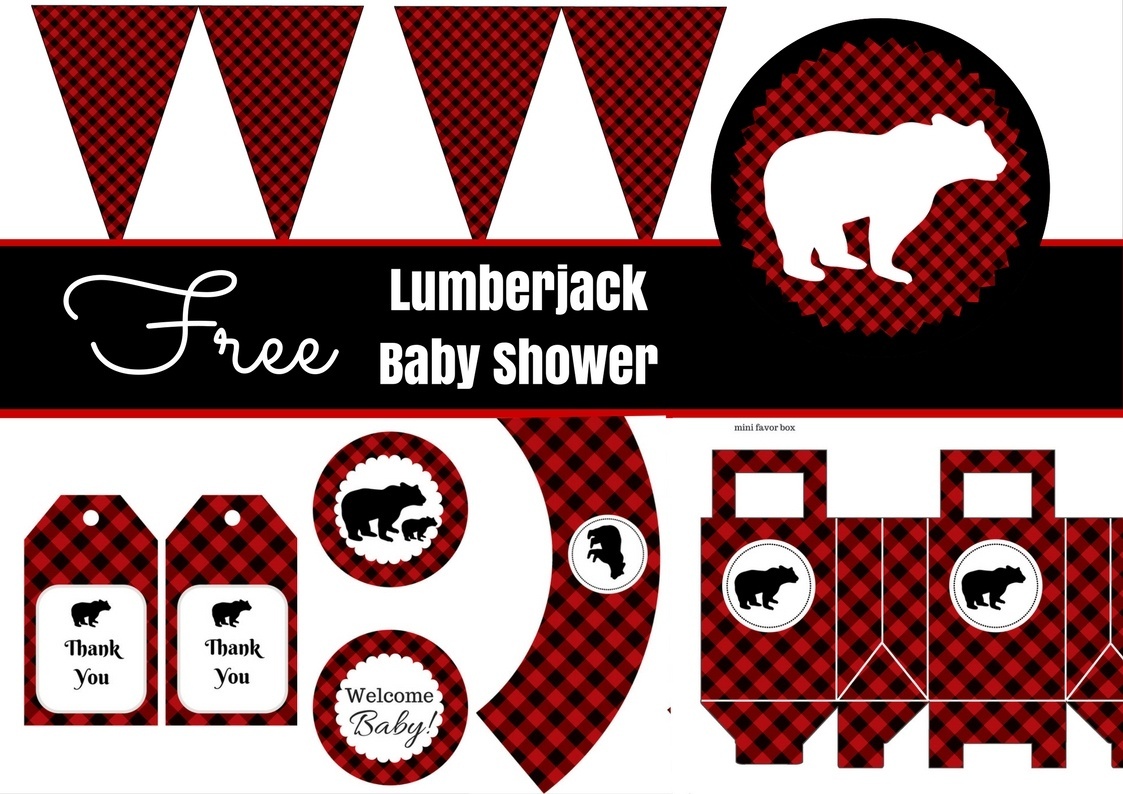 Free Lumberjack Baby Shower Party Printable - Baby Shower Ideas - Lumberjack Printables Free