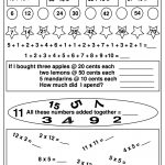 Free Math Worksheets And Printable Math Activities For Elementary   Www Free Printable Worksheets