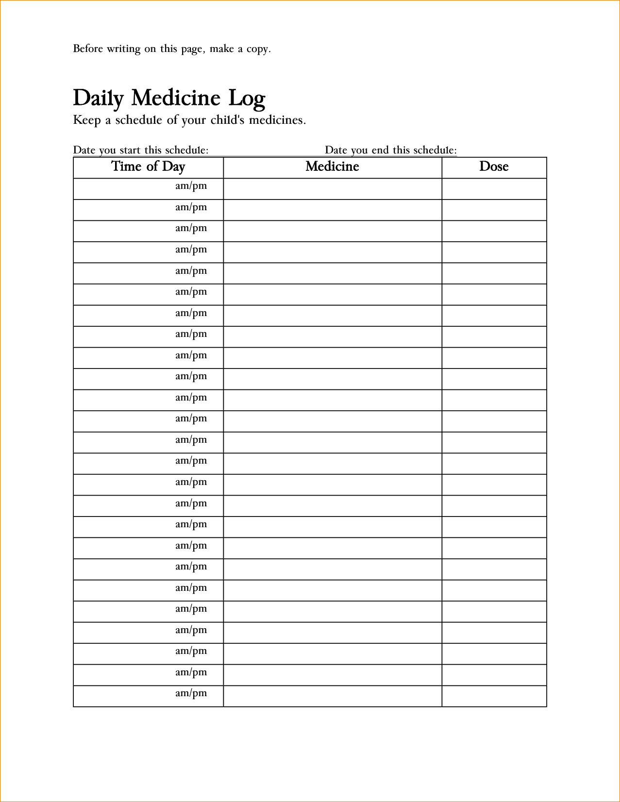 Free Medication Administration Record Template Excel Yahoo Image 