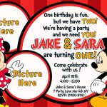 Free Mickey And Minnie Mouse Birthday Invitations | Bagvania   Free Printable Mickey And Minnie Mouse Invitations