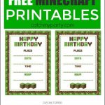 Free Minecraft Printables | Minecraft Party Ideas | Minecraft Party   Free Minecraft Party Printables