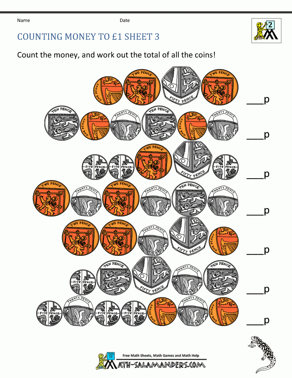 Free Money Worksheets Uk Coins - Free Printable Worksheets Uk
