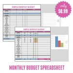 Free Monthly Budget Template   Frugal Fanatic   Free Printable Household Expense Sheets