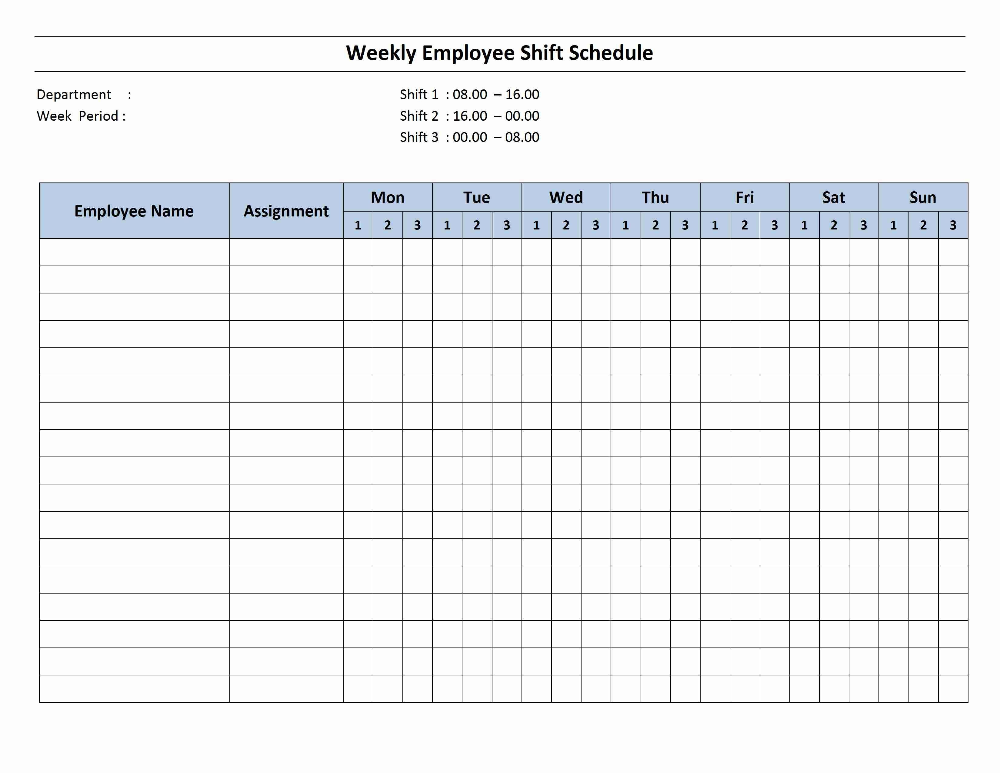Free Weekly Schedule Templates For Word 18 Templates Free Printable