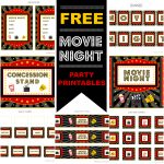 Free Movie Night Party Printablesprintabelle | Catch My Party   Free Printable Movie Themed Invitations