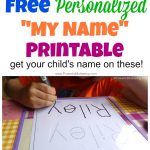 Free Name Tracing Worksheet Printable + Font Choices   Free Printable Name Writing Practice