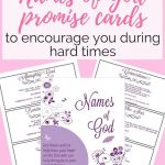 Free Names Of God Promise Cards | Bible Study | Names Of God   Free Printable Names Of God