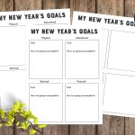 Free New Year's Goals Resolutions Printables | Www.teepeegirl   Free New Year&#039;s Resolution Printables