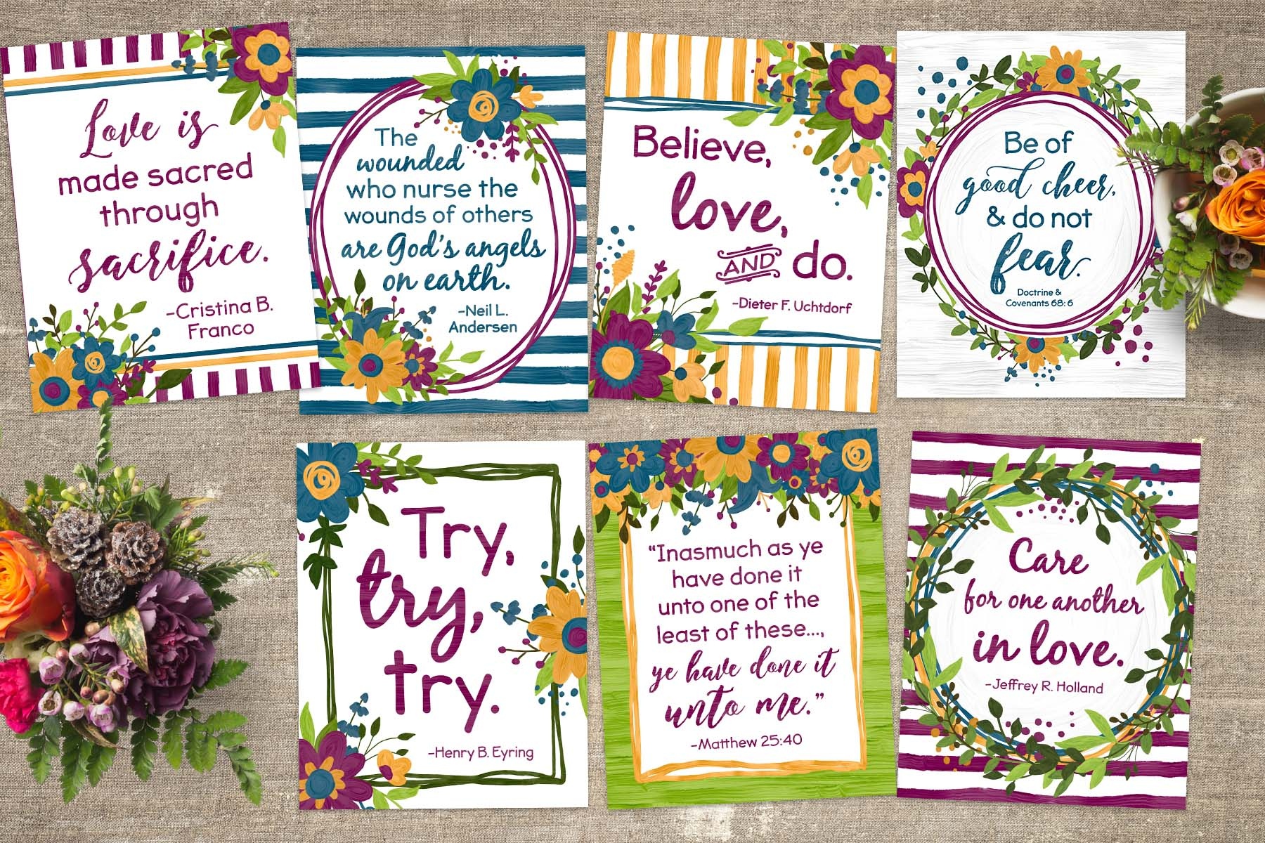 Free October 2018 General Conference Quote Printables - Teepee Girl - Free October Printables