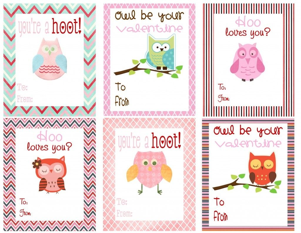 Free Owl Printables | Free Printable Valentine&amp;#039;s Day Cards For Kids - Free Printable Valentines Day Cards Kids