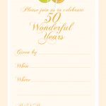 Free Printable 50 Year Anniversary Party Invitation | Free Printable   Free Printable 50Th Wedding Anniversary Invitation Templates