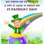 Free Printable A Pot Of Luck St Patrick's Greeting Card | Printable   Free Printable St Patrick's Day Greeting Cards