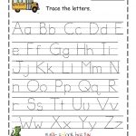 Free Printable Abc Tracing Worksheets #2 | Places To Visit   Free Abc Printables For Kindergarten