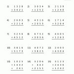 Free Printable Addition Worksheets 3Rd Grade   Free Printable Worksheets For 3Rd Grade