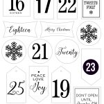 Free Printable Advent Calendar Tags   The 29 Minute Mom   Free Printable Advent Numbers