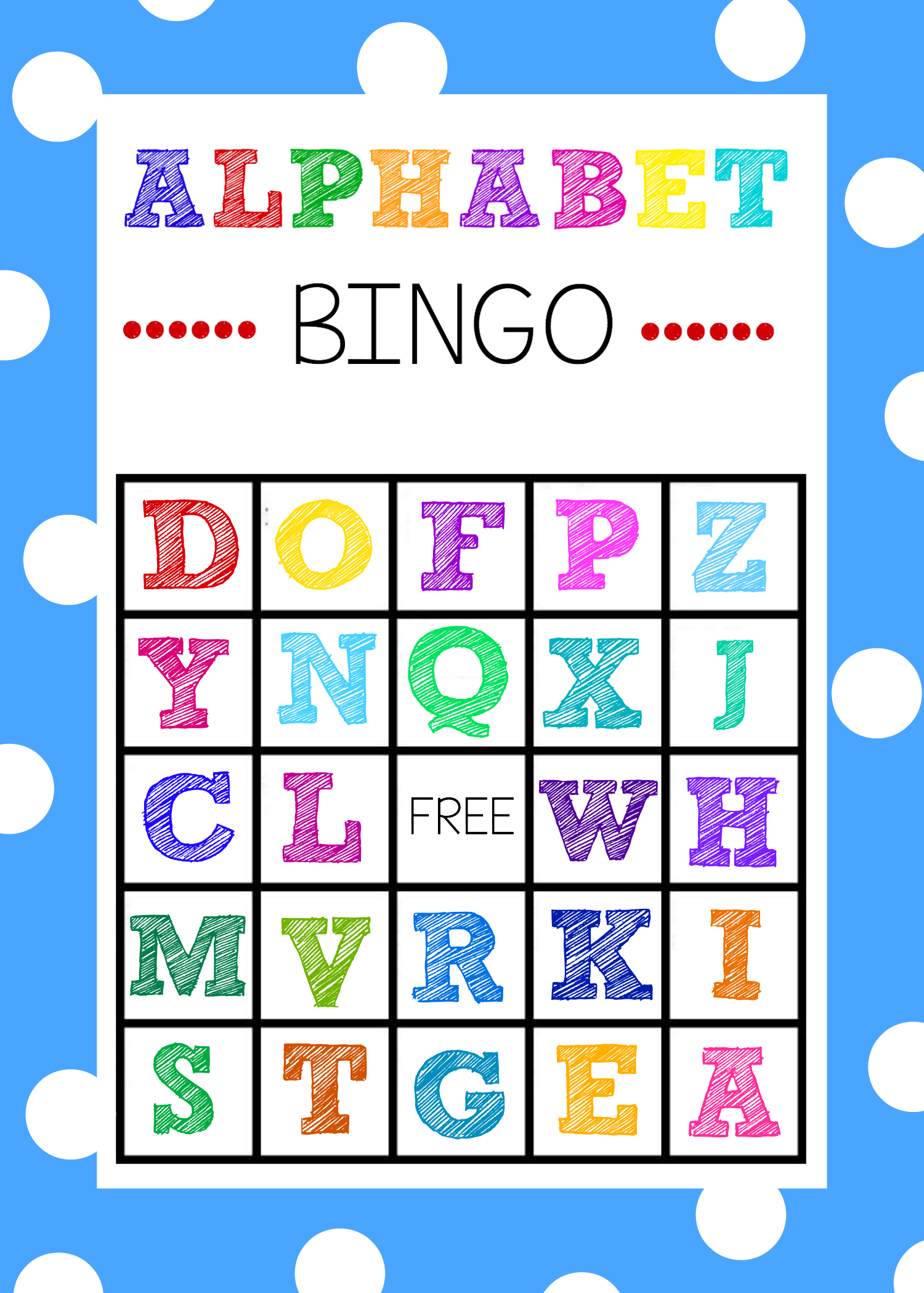 Free Printable Alphabet Bingo Game - Abc Printables Free