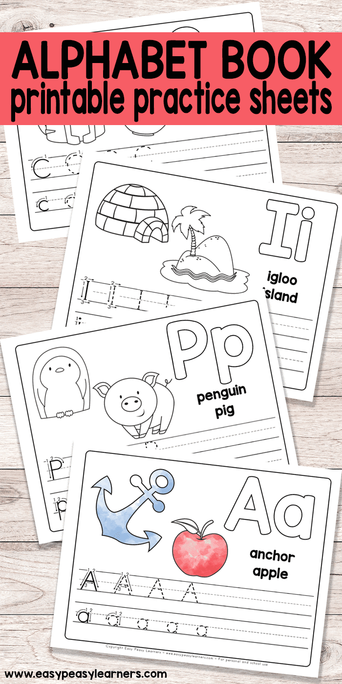 Free Printable Alphabet Book For Preschool And Kindergarten | Crafts - Free Printable Books For Kindergarten