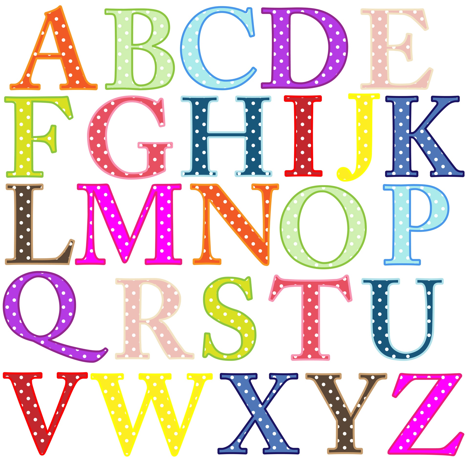 Free Printable Alphabet Cliparts, Download Free Clip Art, Free Clip - Printable Alphabet Letters Free Download