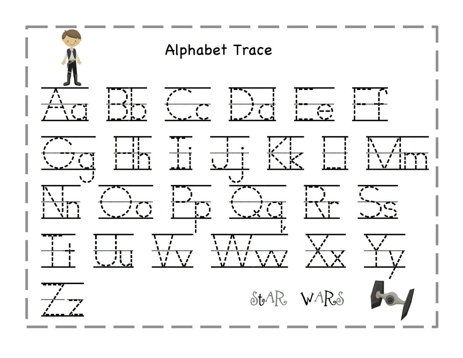 Free Printable Alphabet Letter Tracing Worksheets | Angeline - Free Printable Tracing Worksheets