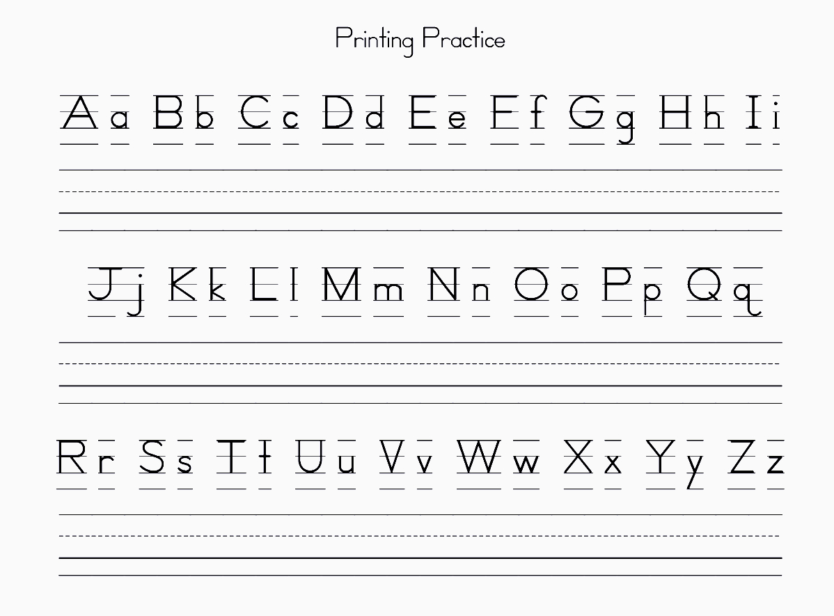Free Printable Alphabet Letters For Preschoolers Upper &amp;amp; Lower Case - Free Printable Alphabet Letters Upper And Lower Case