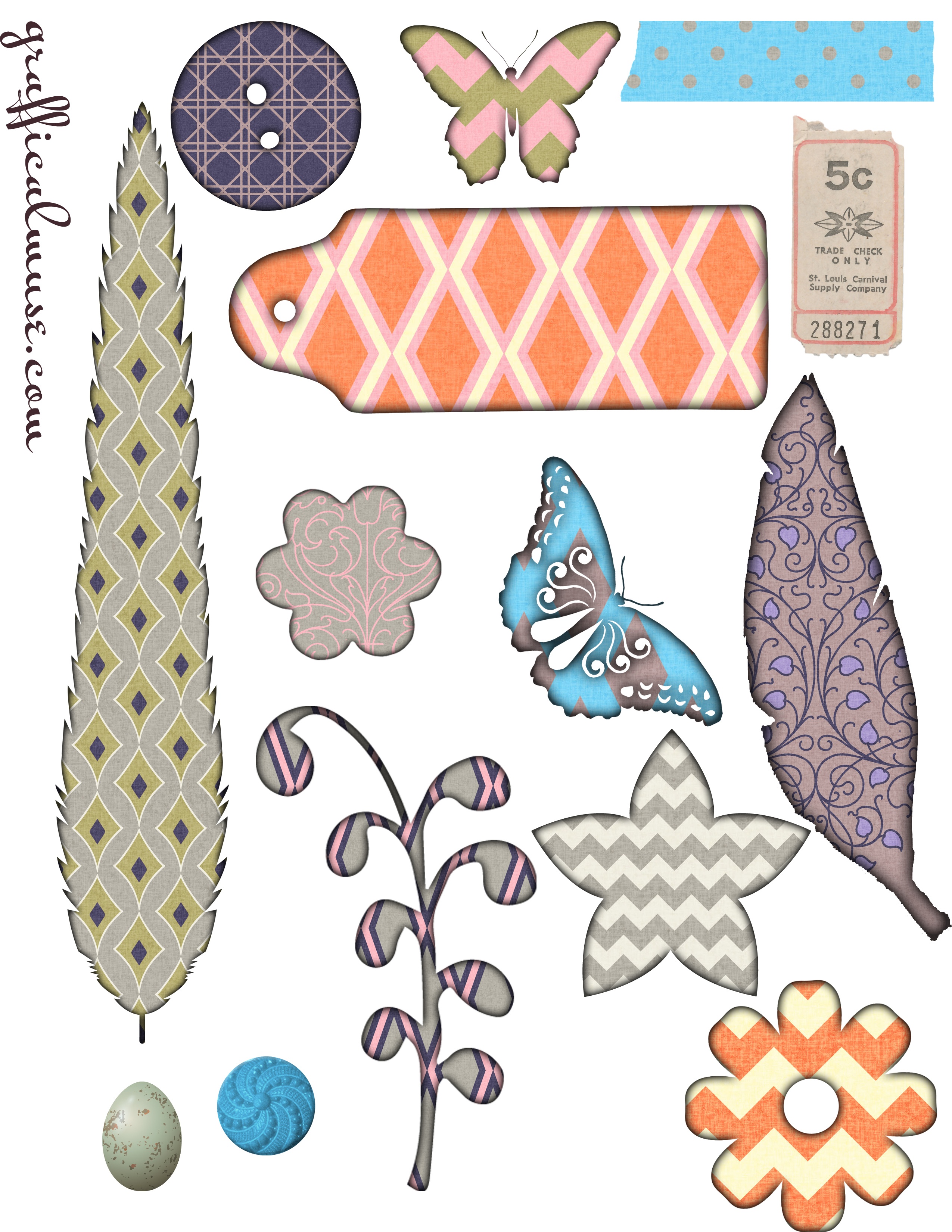 7 Free Creative Collage Sheet Printables For Decoupage Tissue Paper