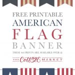 Free Printable American Flag Banner | God Bless America | American   Free Printable God Bless Banner