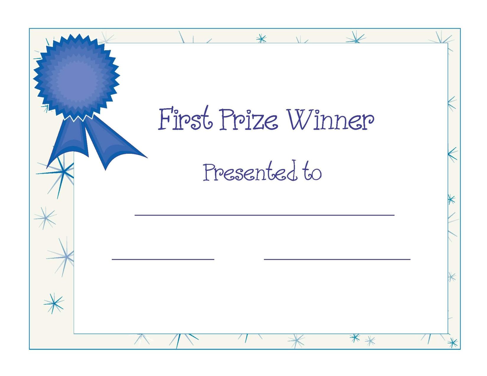 Free Printable Award Certificate Template | Free Printable First - Good Behaviour Certificates Free Printable