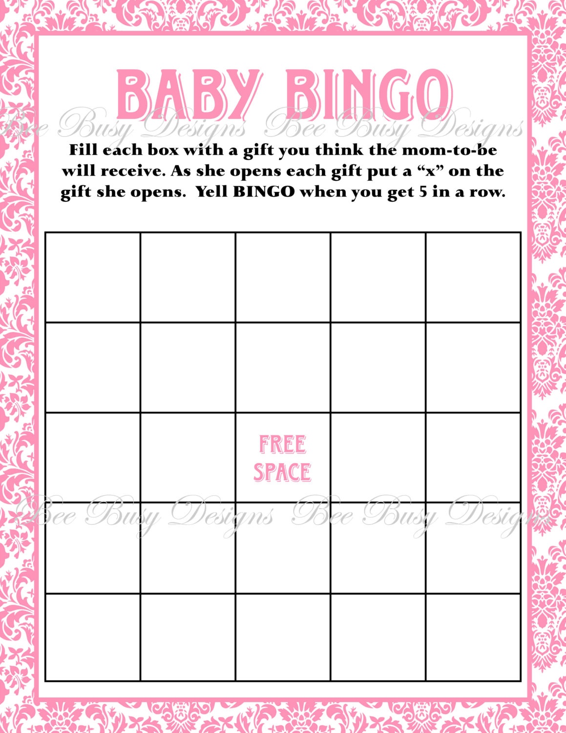 Free Printable Baby Shower Bingo Cards For 30 People (86+ Images In - Free Printable Baby Shower Bingo For 50 People