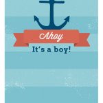 Free Printable Baby Shower Invitation   Ahoy It's A Boy | Greetings   Free Printable Baby Shower Invitation Maker