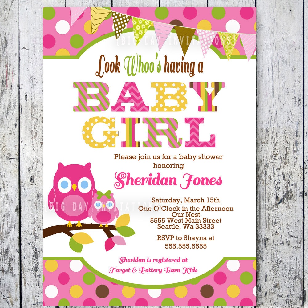 Free Printable Baby Shower Invitations For Girls - Free Printable Baby Shower Invitations For Girls
