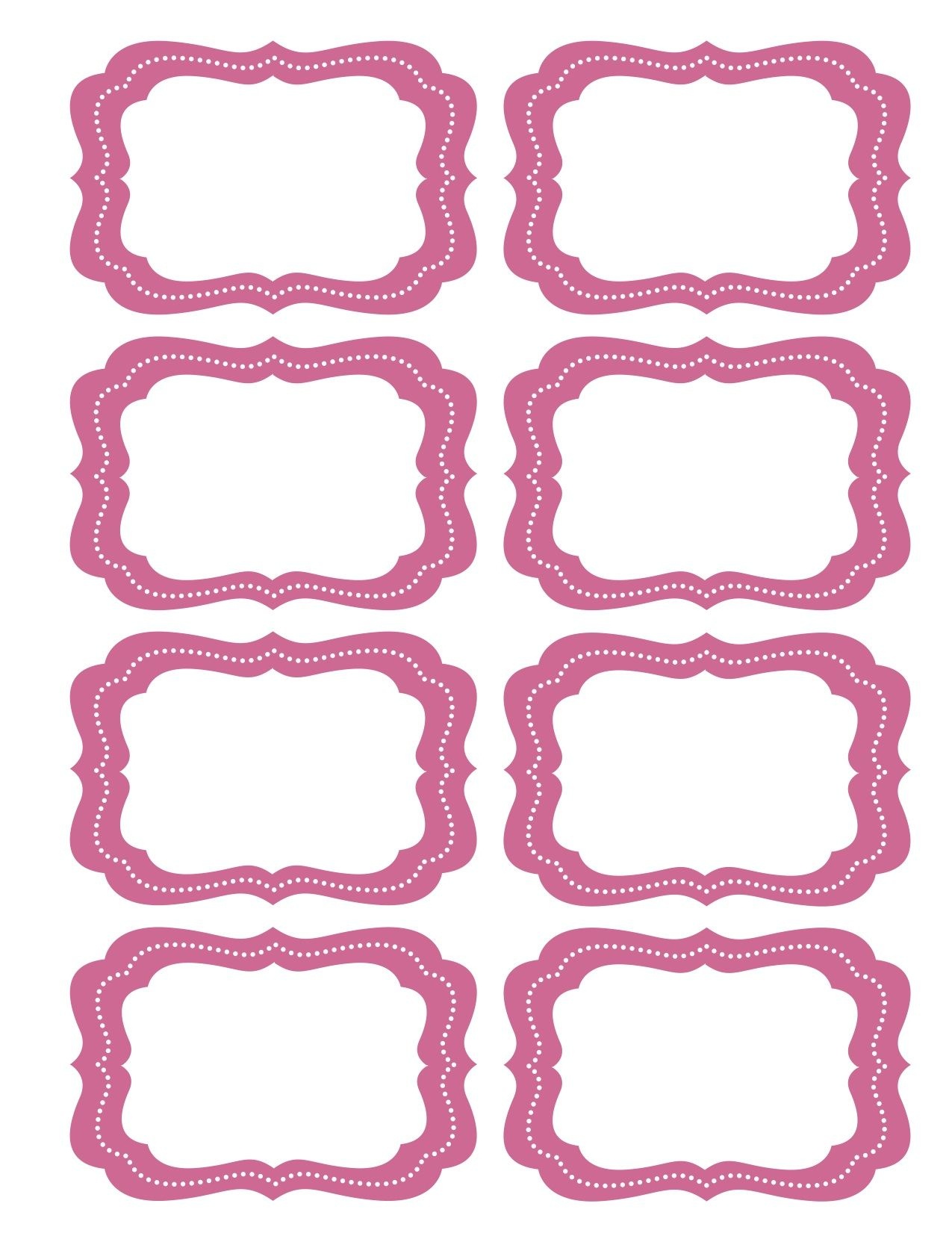 Free Printable Bag Label Templates | Candy Labels Blank Image - Free Printable Tags Templates