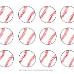 Free Printable Baseball Clip Art Images | Inch Circle Punch Or   Free Baseball Printables