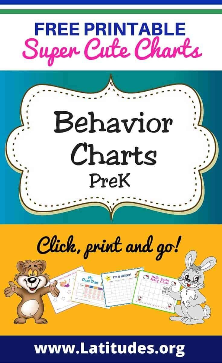 Free Printable Behavior Charts For Teachers &amp;amp; Students (Pre-K) | Acn - Free Printable Charts For Classroom