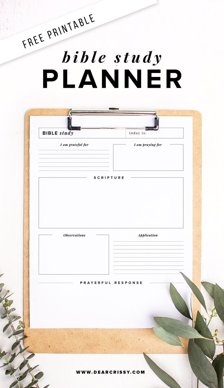 Free Printable Bible Study Planner - Soap Method Bible Study - Free Printable Bible Studies