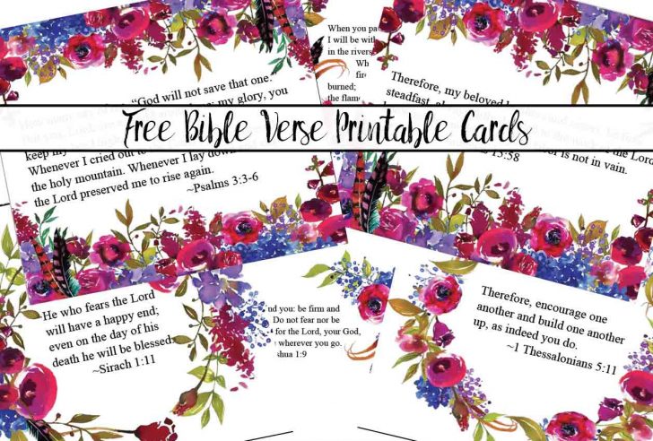 Free Printable Inspirational Bible Verses