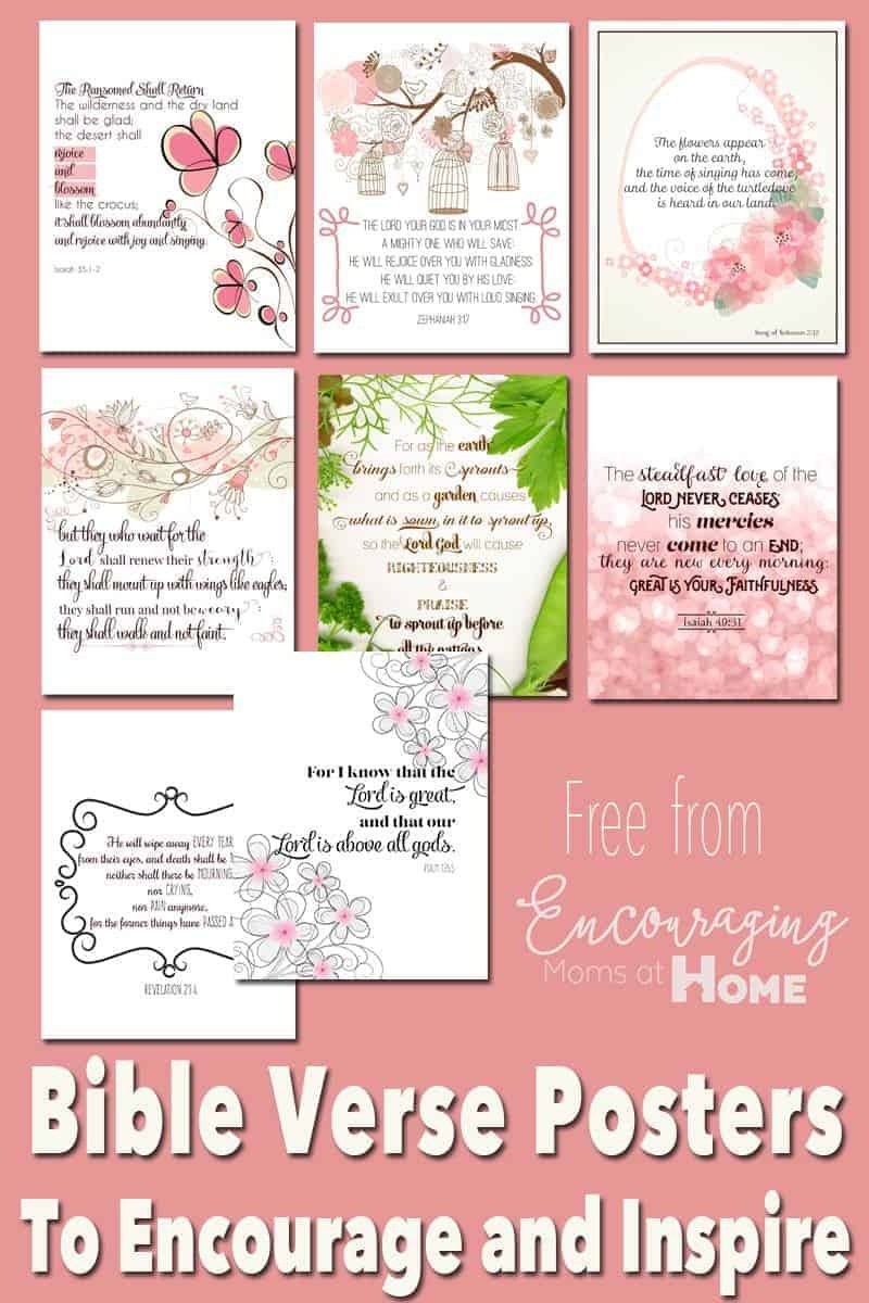 Free Printable Bible Verses To Encourage And Inspire Homeschool Moms - Free Printable Inspirational Bible Verses