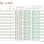 Free Printable Bill Pay Calendar Templates   Free Printable Bill Pay Checklist