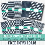 Free Printable Binder Covers Pack Of 10 | Diy School Supplies   Free Printable Binder Covers