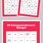 Free Printable Bingo Cards | The 10 Commandments | Sunday School   Free Printable Bible Bingo For Preschoolers