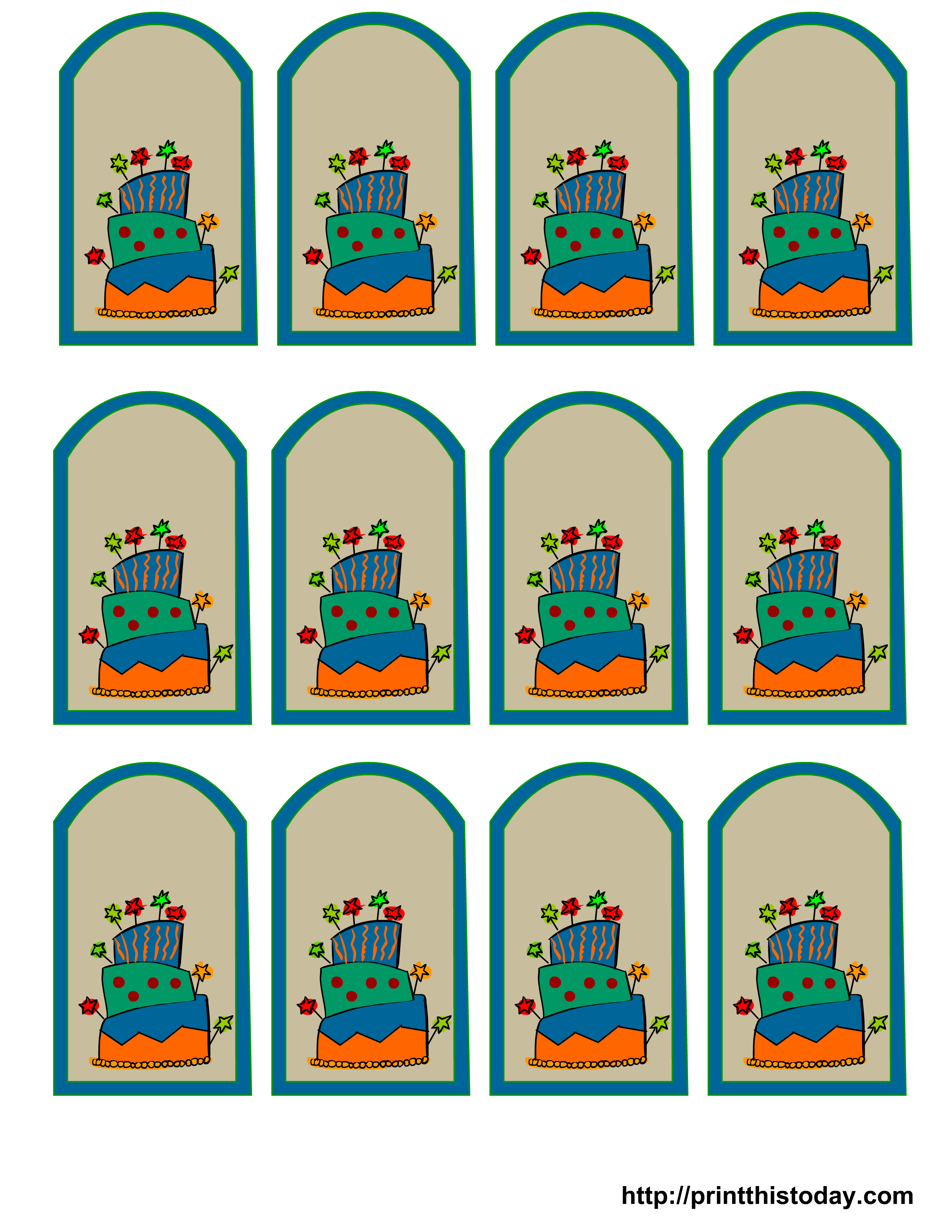 Free Printable Birthday Favor Tags - Free Printable Birthday Tag Templates