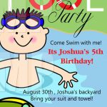 Free Printable Birthday Pool Party Invitations Templates | Niko   Free Printable Pool Party Birthday Invitations