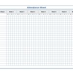 Free Printable Blank Attendance Sheets | Attendance Sheet   Free Printable Attendance Sheet