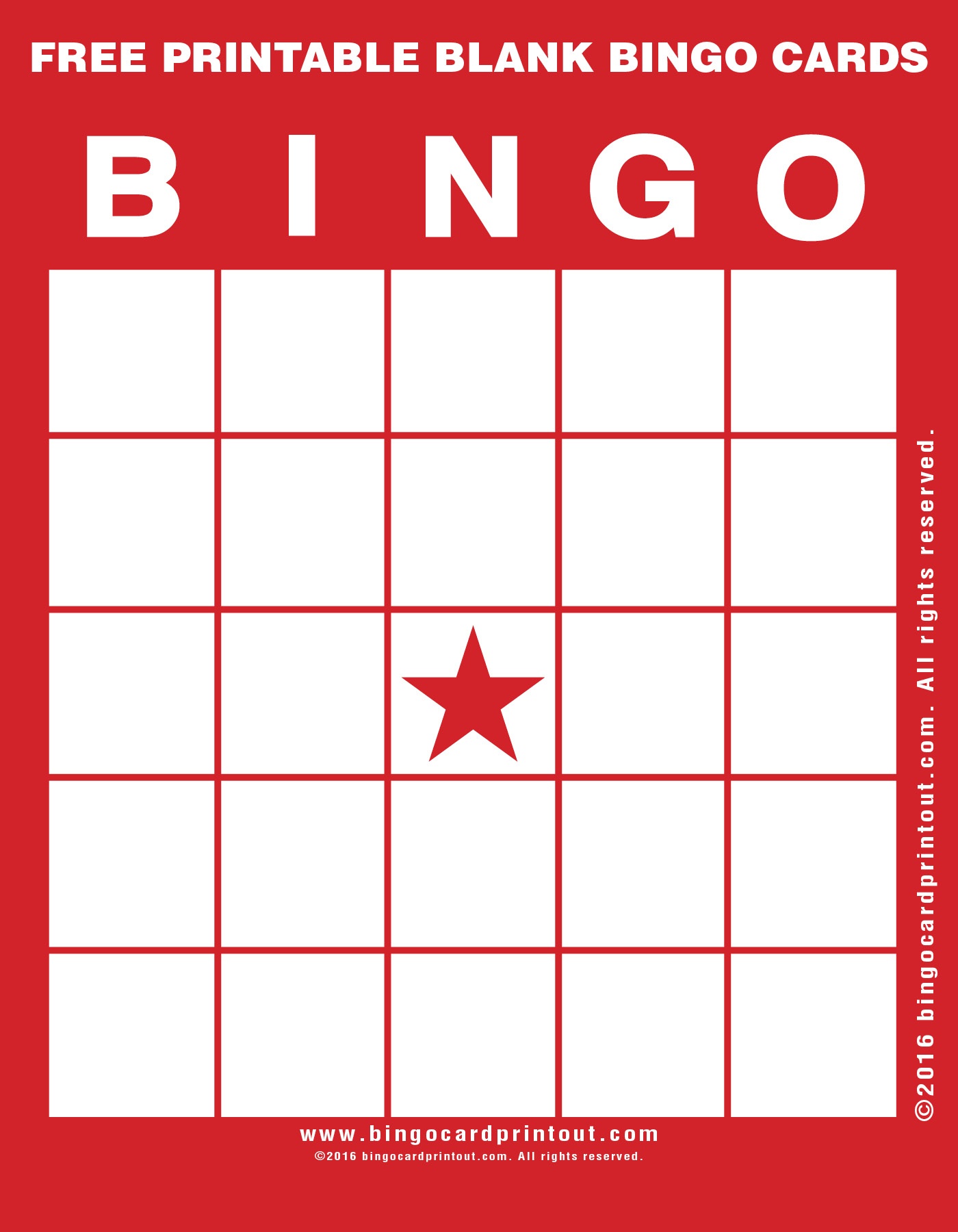 Free Printable Blank Bingo Cards - Bingocardprintout - Free Printable Bingo Cards